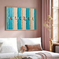 Textured surf art framed wall decor