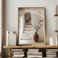 Boho Olive Tree Arch Canvas poster with rustic Mediterranean farmhouse charm. Perfect for living rooms, bedrooms, kitchens, entryways, and natural decor.