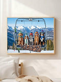 Alternate snowy dog artwork noted as non-pool image