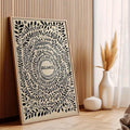 Yoga room wall art in calm neutral decor