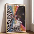 Vintage Retro 70s The Universe Within You Space Canvas Poster