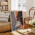 Vintage Retro 70s The Universe Within You Space Canvas Poster