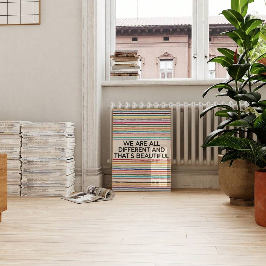 Gay pride classroom wall art with inclusive message
