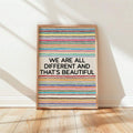 Colorful classroom poster about equality and diversity