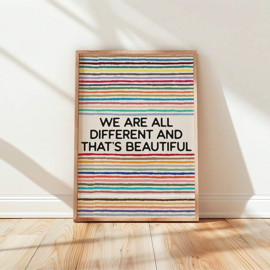 Colorful classroom poster about equality and diversity