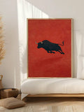 Unrelated bull print included in mixed listing media
