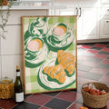 Breakfast wall decor for dining room kitchen nook or pantry with French bistro mood