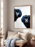 Curious cats and crows animal wall art for pet lovers bird fans and whimsical gallery walls