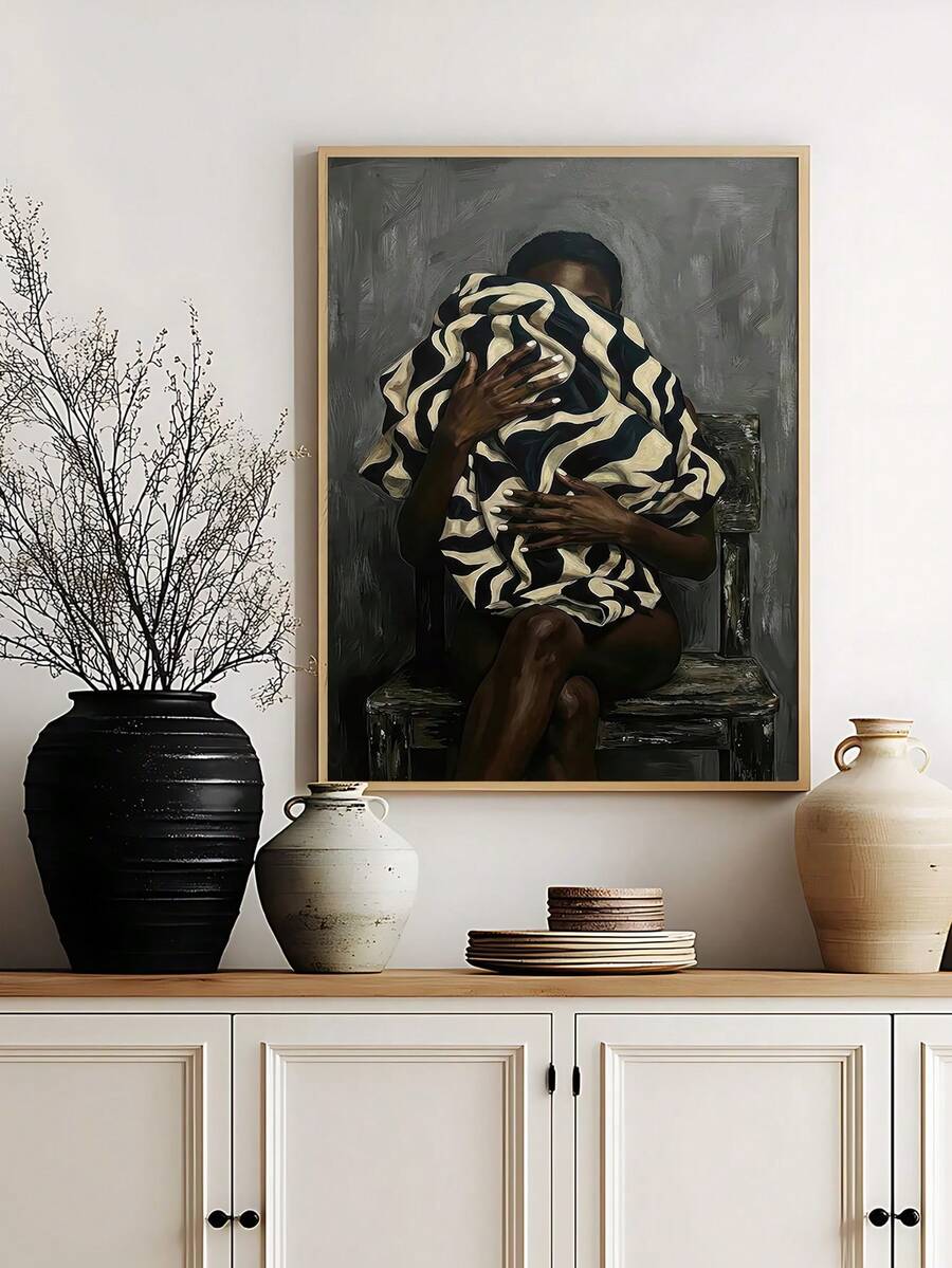 Go get em tiger poster with bold animal portrait and cheerful reading theme