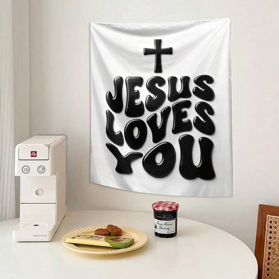 heart letter wall tapestry product image 19