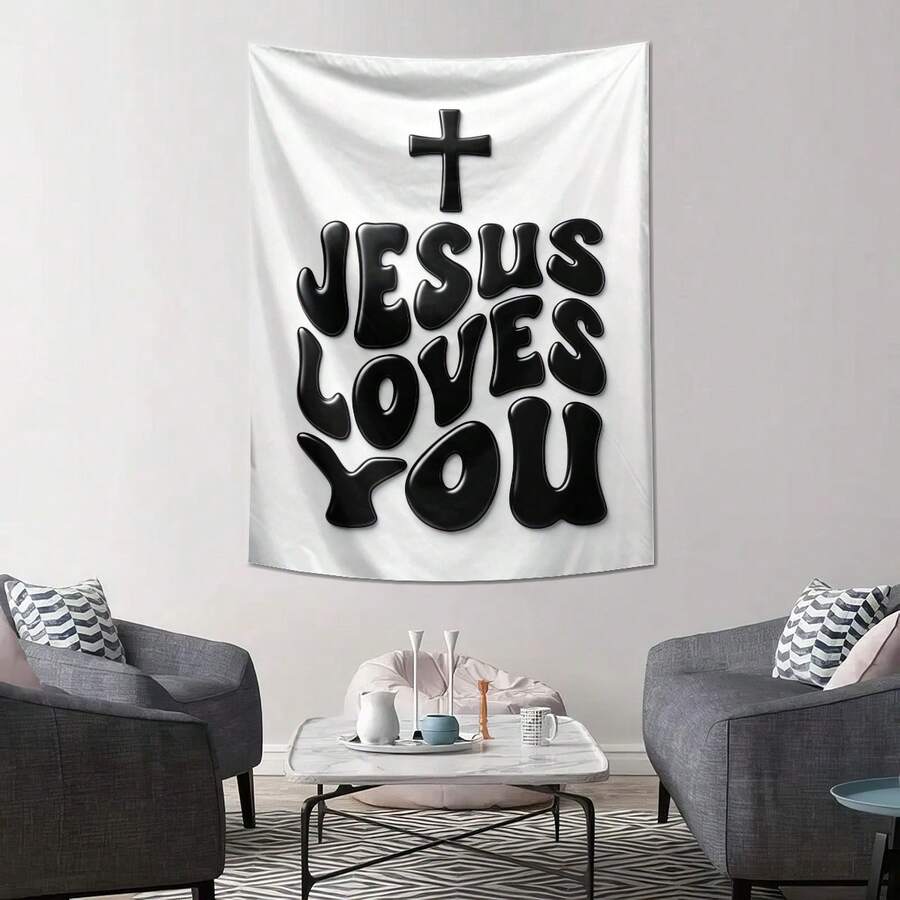 heart letter wall tapestry product image 18