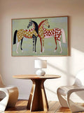 Western folk wall art mockup for living room nursery bedroom or studio