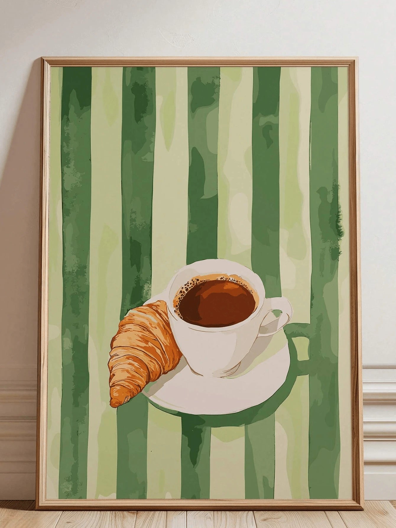 Breakfast wall decor for dining room kitchen nook or pantry with French bistro mood