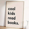Literary canvas poster decor for a study or home library