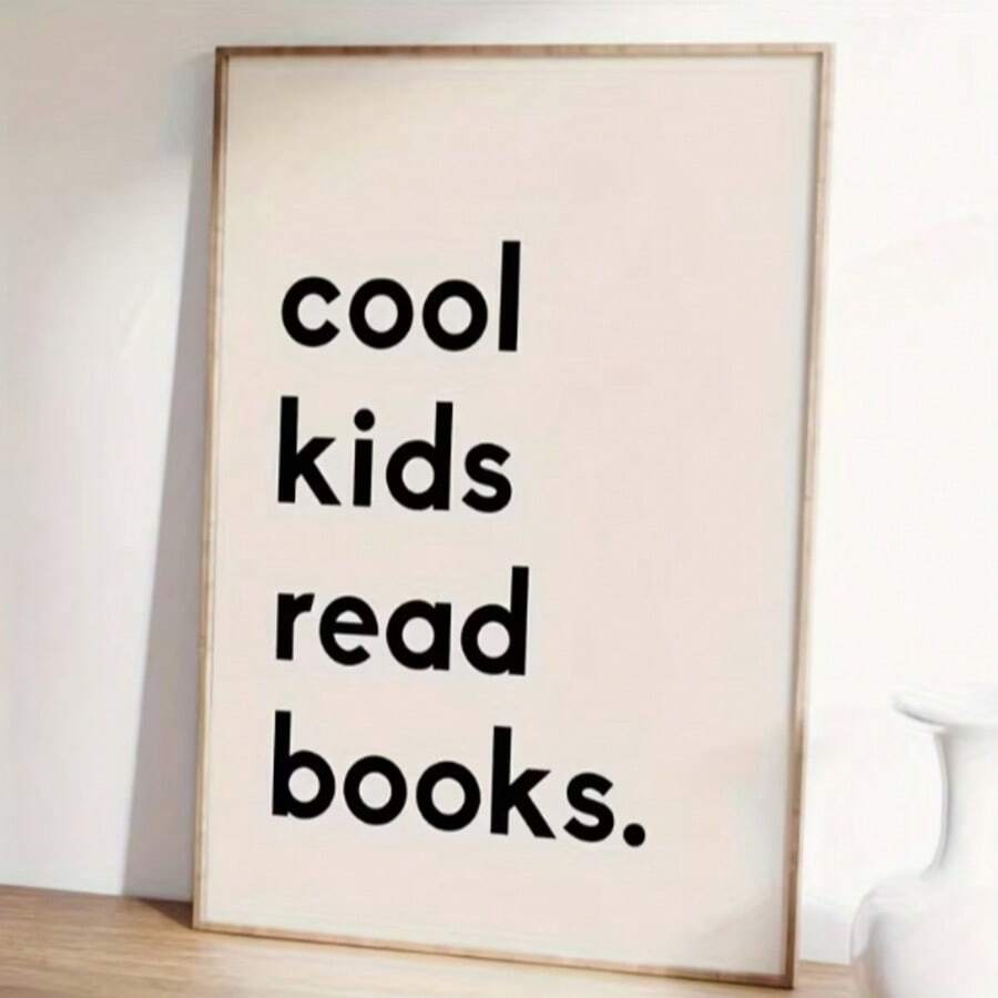Literary canvas poster decor for a study or home library