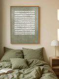 Emerald Green Abstract Mid-Century Modern Japandi Dot Canvas Poster 