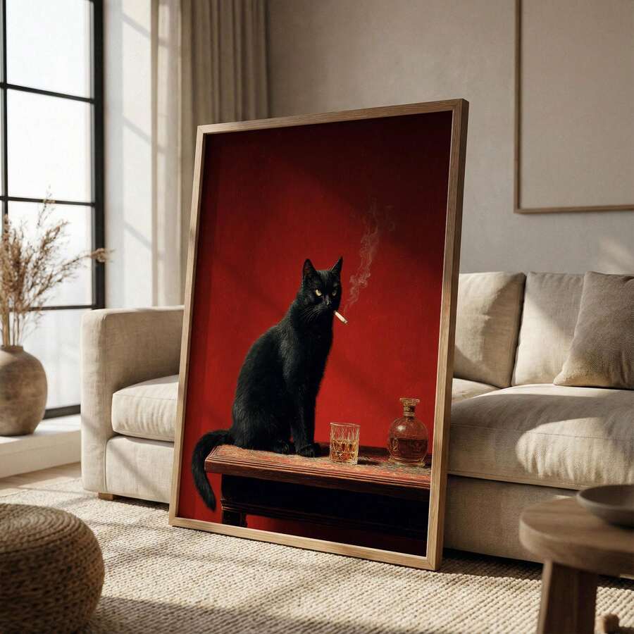 Classic baroque-style animal portraits for a living room