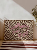 Blush and brown statement decor