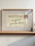 Nostalgic entryway greeting poster