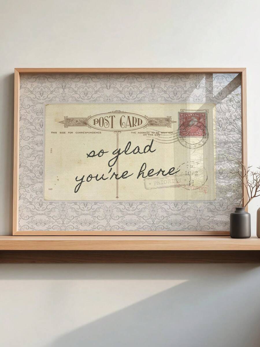 Nostalgic entryway greeting poster