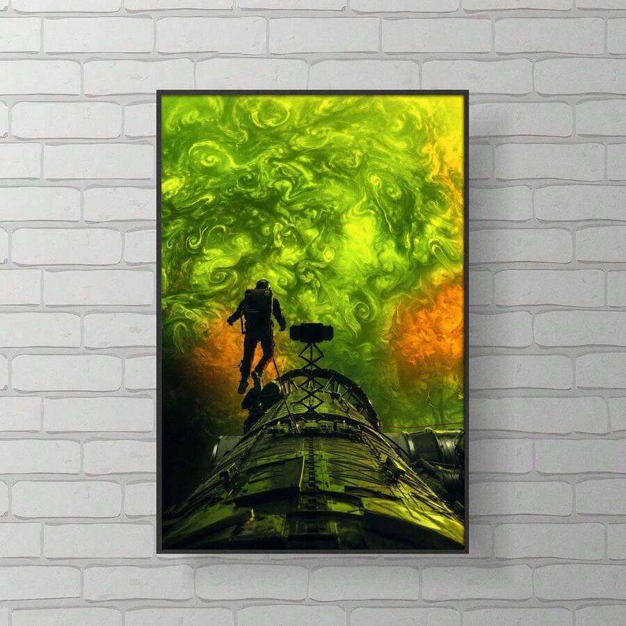 Space poster for media room bedroom office gaming room or sci fi fan decor