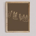 Western wall art for bedroom laundry room closet mudroom or farmhouse hallway decor