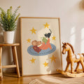Little mouse pajamas and cat children illustration