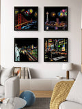 Golden Gate Seattle New York and Times Square wall art