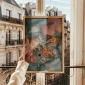 Funny animal canvas print size and display preview for room decor