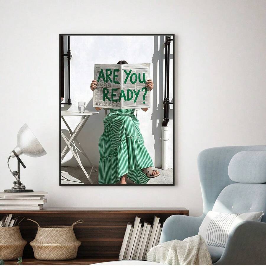 Hanging scroll version of Are You Ready wall art