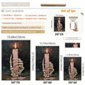 Vintage Gothic Skeleton Holding Dripping Pink Candle Dark Academia Canvas Poster 