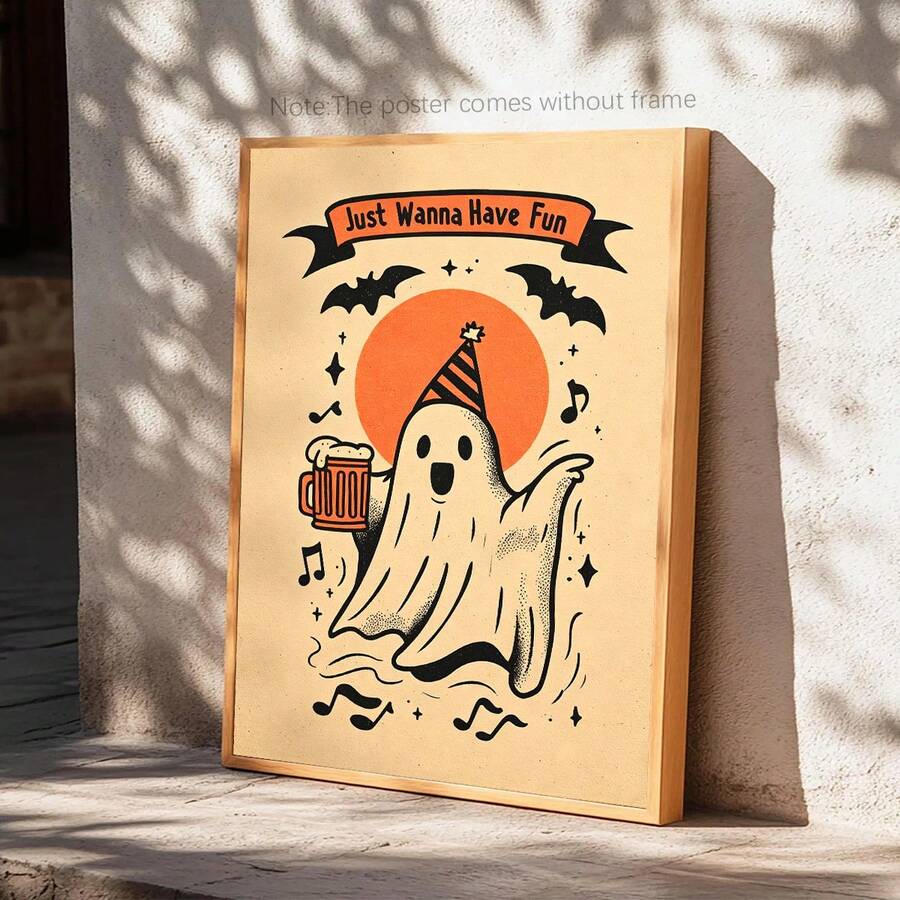 Funny ghost party wall decor