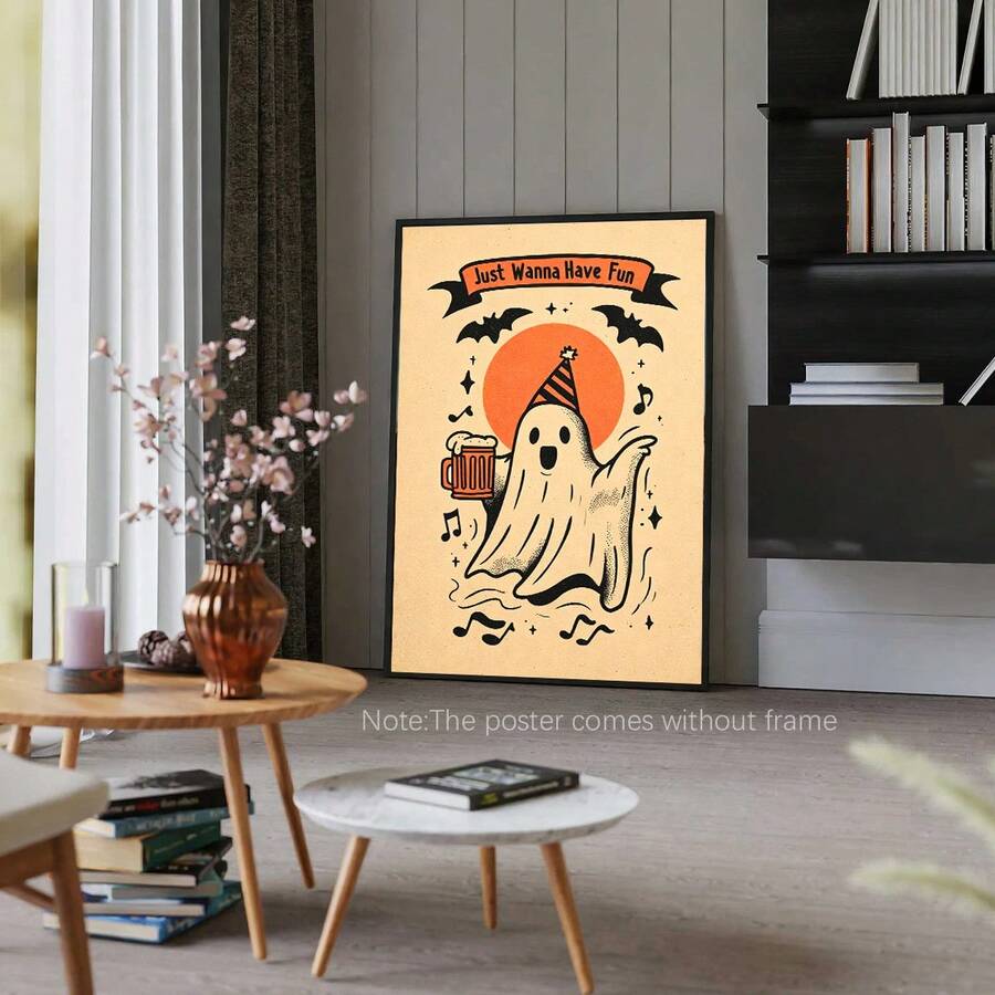 Seasonal bar and kitchen Halloween art