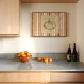 Autumn kitchen canvas decor in cream and muted green