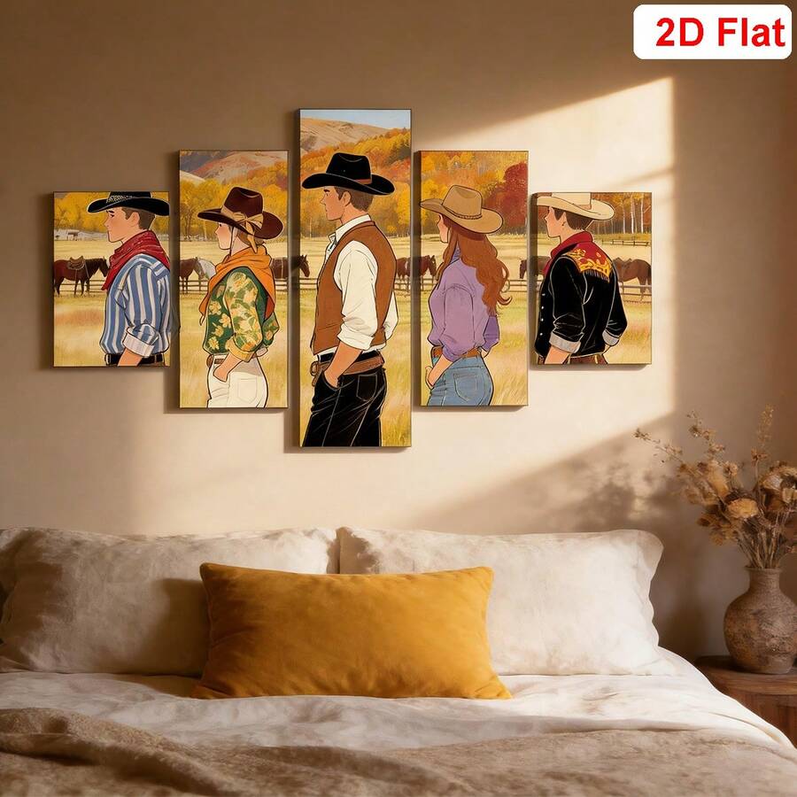 Ranch canvas decor preview for cabin porch living room or country home
