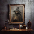 Dark fantasy wall art for antique Halloween room styling