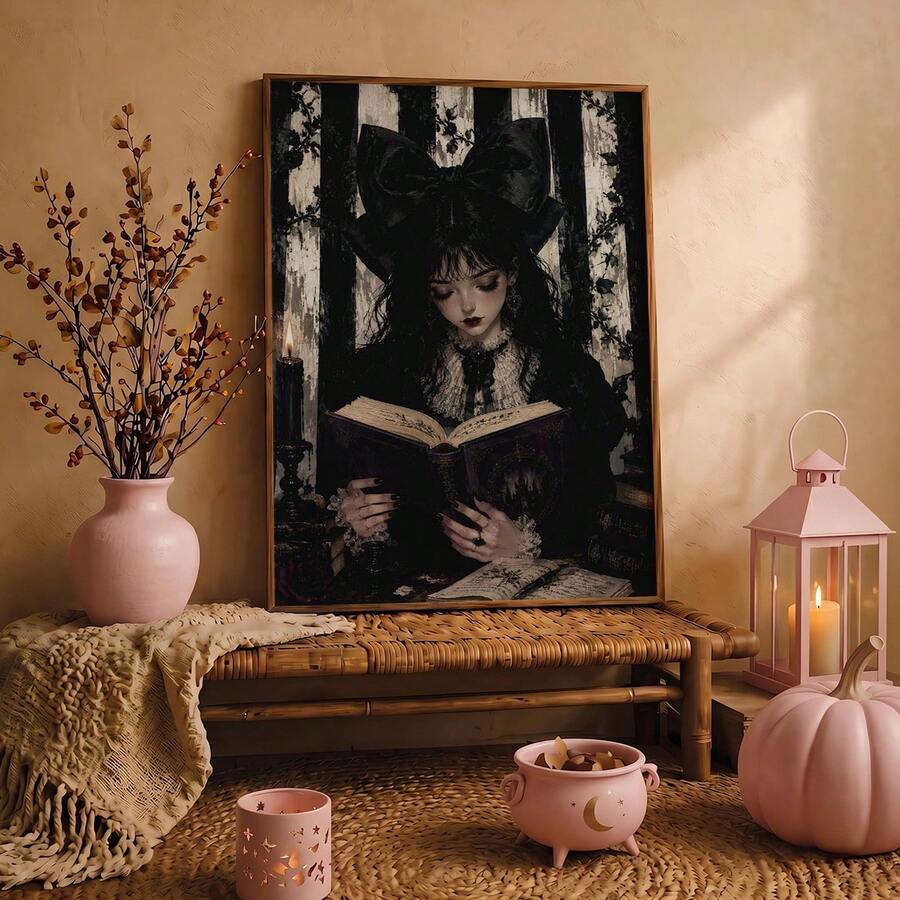 Victorian gothic decor with burgundy cream and black palette