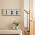The Modern Arch Window Minimalist Reading Lover Aesthetic Canvas Poster features a serene arched window scene