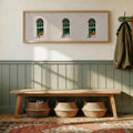 The Modern Arch Window Minimalist Reading Lover Aesthetic Canvas Poster features a serene arched window scene