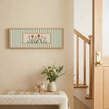 Vintage botanical canvas decor for a coffee station