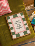 What's The Best That Could Happen Inspirational Text Canvas Poster 