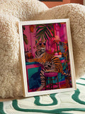 Surreal retro maximalist animal decor