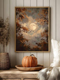 Moody amber and charcoal seasonal decor