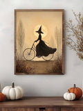 Atmospheric amber and sepia Halloween decor