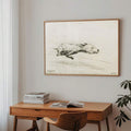 Dog illustration poster for gallery wall bedroom or desk area