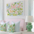 Framed colorful botanical butterfly poster for cheerful decor