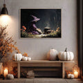Dark forest mushroom wall decor