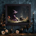 Rustic cauldron canvas poster