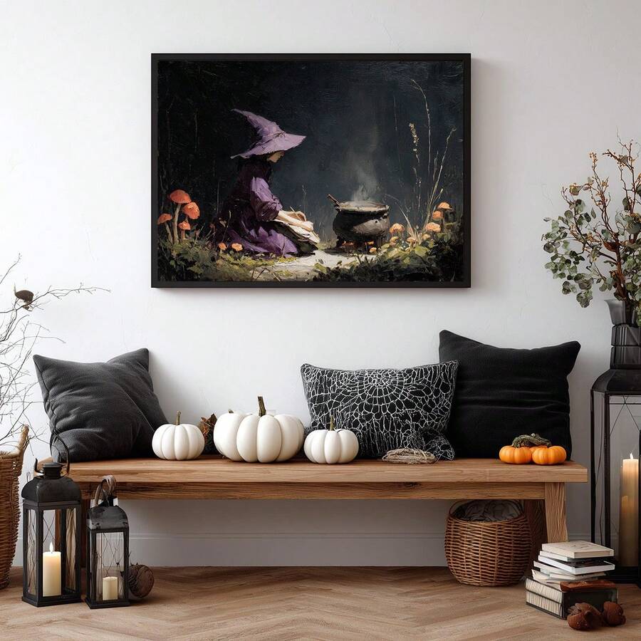 Farmhouse cauldron canvas artwork