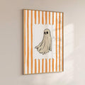 Rustic Halloween ghost wall decor for an entryway